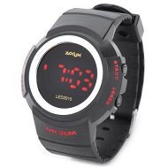 Detailed information about the product AOSUN Multi-Function Digital Luminous Wrist Watch w/ Alarm for Men Black