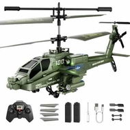 Detailed information about the product Apache RC Helicopter Toy,2.4GHz Remote Control Helicopter Drone with 2 Batteries,LED Lights,One Key Take Off/Landing,Altitude Hold,Age3+