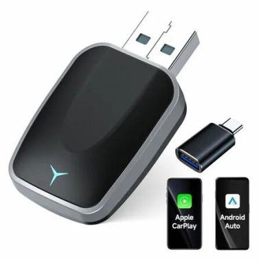 Apple CarPlay Android Auto 2 in 1 2025 new Plug and Play Wireless for Android Car Play Auto Bluetooth Android Auto Adapter iOS