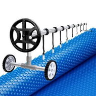 Detailed information about the product Aqua Buddy Pool Cover 600 Micron 7x4m w/ Roller 4m Swimming Pools Solar Blanket
