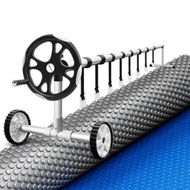Detailed information about the product Aqua Buddy Pool Cover 600 Micron Solar Heat Blanket LDPE 10.5x4.2m w/ 5.55m Roller