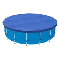 Detailed information about the product Aquabuddy Pool Cover Fit 3.66m Round Above-ground Swimming Pool Blanket Blue