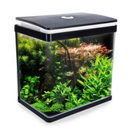 Detailed information about the product Aquarium Curved Glass RGB LED Fish Tank Set Filter Pump 30L