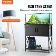 Detailed information about the product Aquarium Stand, 29 Gallon Fish Tank Stand, 28.7 x 16.5 x 30 in Steel and MDF Turtle Tank Stand, 242.5 lbs Load Capacity, Reptile Tank Stand with Storage Cabinet and Embedded Power Panel, Black