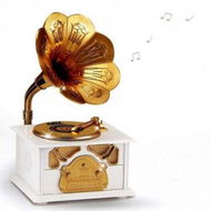 Detailed information about the product Archaize Phonograph Music Box White