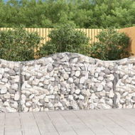 Detailed information about the product Arched Gabion Baskets 2 pcs 200x50x100/120 cm Galvanised Iron