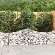 Detailed information about the product Arched Gabion Baskets 2 pcs 200x50x60/80 cm Galvanised Iron