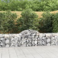 Detailed information about the product Arched Gabion Baskets 2 pcs 200x50x60/80 cm Galvanised Iron