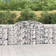 Detailed information about the product Arched Gabion Baskets 2 pcs 300x30x100/120 cm Galvanised Iron