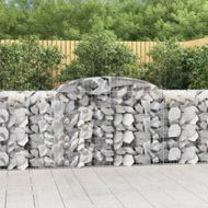 Detailed information about the product Arched Gabion Baskets 2 pcs 300x50x100/120 cm Galvanised Iron