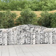 Detailed information about the product Arched Gabion Baskets 2 pcs 400x30x80/100 cm Galvanised Iron