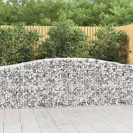 Detailed information about the product Arched Gabion Baskets 2 pcs 400x50x80/100 cm Galvanised Iron