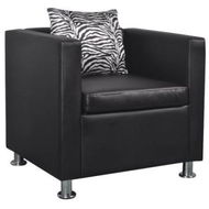 Detailed information about the product Armchair Artificial Leather Black