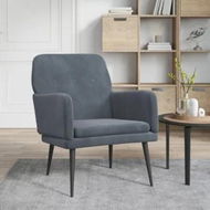 Detailed information about the product Armchair Dark Grey 62x79x79 cm Velvet