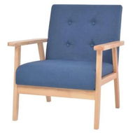 Detailed information about the product Armchair Fabric Blue