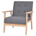 Armchair Fabric Dark Grey. Available at Crazy Sales for $219.95