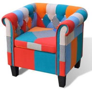 Detailed information about the product Armchair with Patchwork Design Fabric