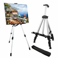 Detailed information about the product Art Painting Artist Easel Stand,Display Sign,Aluminum Metal Tripod Adjustable portable Easels,1Pack White