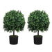 Artificial Boxwood Topiary Ball Tree. Available at Crazy Sales for $119.95