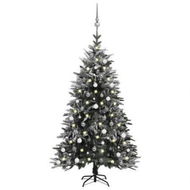 Detailed information about the product Artificial Christmas Tree LED&Ball Set&Flocked Snow 180 cm PVC&PE