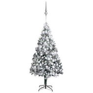 Detailed information about the product Artificial Christmas Tree LEDs&Ball Set&Flocked Snow Green 300 cm