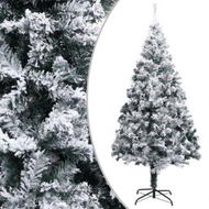 Detailed information about the product Artificial Christmas Tree with Flocked Snow Green 300 cm PVC