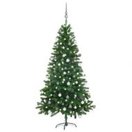 Detailed information about the product Artificial Christmas Tree with LEDs&Ball Set 150 cm Green