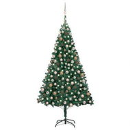 Detailed information about the product Artificial Christmas Tree with LEDs&Ball Set Green 210 cm PVC