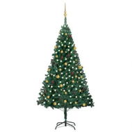 Detailed information about the product Artificial Christmas Tree with LEDs&Ball Set Green 240 cm