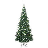 Detailed information about the product Artificial Christmas Tree with LEDs&Ball Set L 240 cm Green