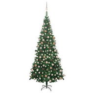 Detailed information about the product Artificial Christmas Tree with LEDs&Ball Set L 240 cm Green