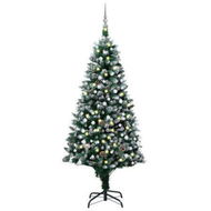 Detailed information about the product Artificial Christmas Tree with LEDs&Ball Set&Pine Cones 210 cm