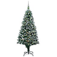 Detailed information about the product Artificial Christmas Tree with LEDs&Ball Set&Pine Cones 240 cm