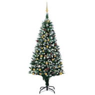 Detailed information about the product Artificial Christmas Tree with LEDs&Ball Set&Pinecones 210 cm