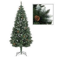 Detailed information about the product Artificial Christmas Tree With Pine Cones And White Glitter 180 Cm