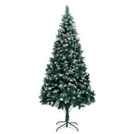 Detailed information about the product Artificial Christmas Tree With Pine Cones And White Snow 210 Cm