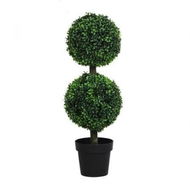 Detailed information about the product Artificial Double Ball Boxwood Trees