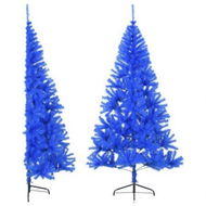 Detailed information about the product Artificial Half Christmas Tree with Stand Blue 240 cm PVC