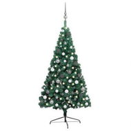 Detailed information about the product Artificial Half Pre-lit Christmas Tree with Ball Set Green 240 cm