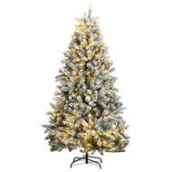 Detailed information about the product Artificial Hinged Christmas Tree 300 LEDs & Ball Set 180 cm