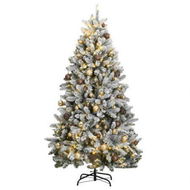 Detailed information about the product Artificial Hinged Christmas Tree 300 LEDs & Ball Set 180 cm