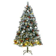 Detailed information about the product Artificial Hinged Christmas Tree with 300 LEDs & Ball Set 180 cm