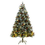 Detailed information about the product Artificial Hinged Christmas Tree with 300 LEDs & Ball Set 180 cm