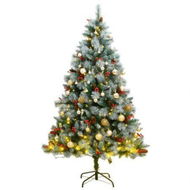 Detailed information about the product Artificial Hinged Christmas Tree with 300 LEDs & Ball Set 180 cm