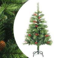 Detailed information about the product Artificial Hinged Christmas Tree with Cones and Berries 120 cm