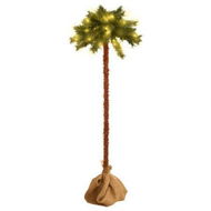 Detailed information about the product Artificial Palm Tree With LEDs 120 Cm