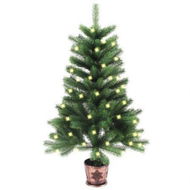 Detailed information about the product Artificial Pre-lit Christmas Tree 90 cm Green