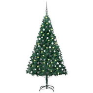 Detailed information about the product Artificial Pre-lit Christmas Tree with Ball Set Green 150 cm PVC