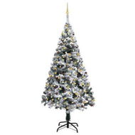 Detailed information about the product Artificial Pre-lit Christmas Tree with Ball Set Green 210 cm PVC