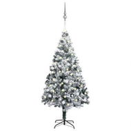 Detailed information about the product Artificial Pre-lit Christmas Tree with Ball Set Green 210 cm PVC